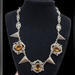 Antique Italian Revival Coppini 800 Silver Necklace